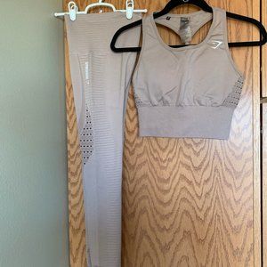 Gym shark workout outfit set